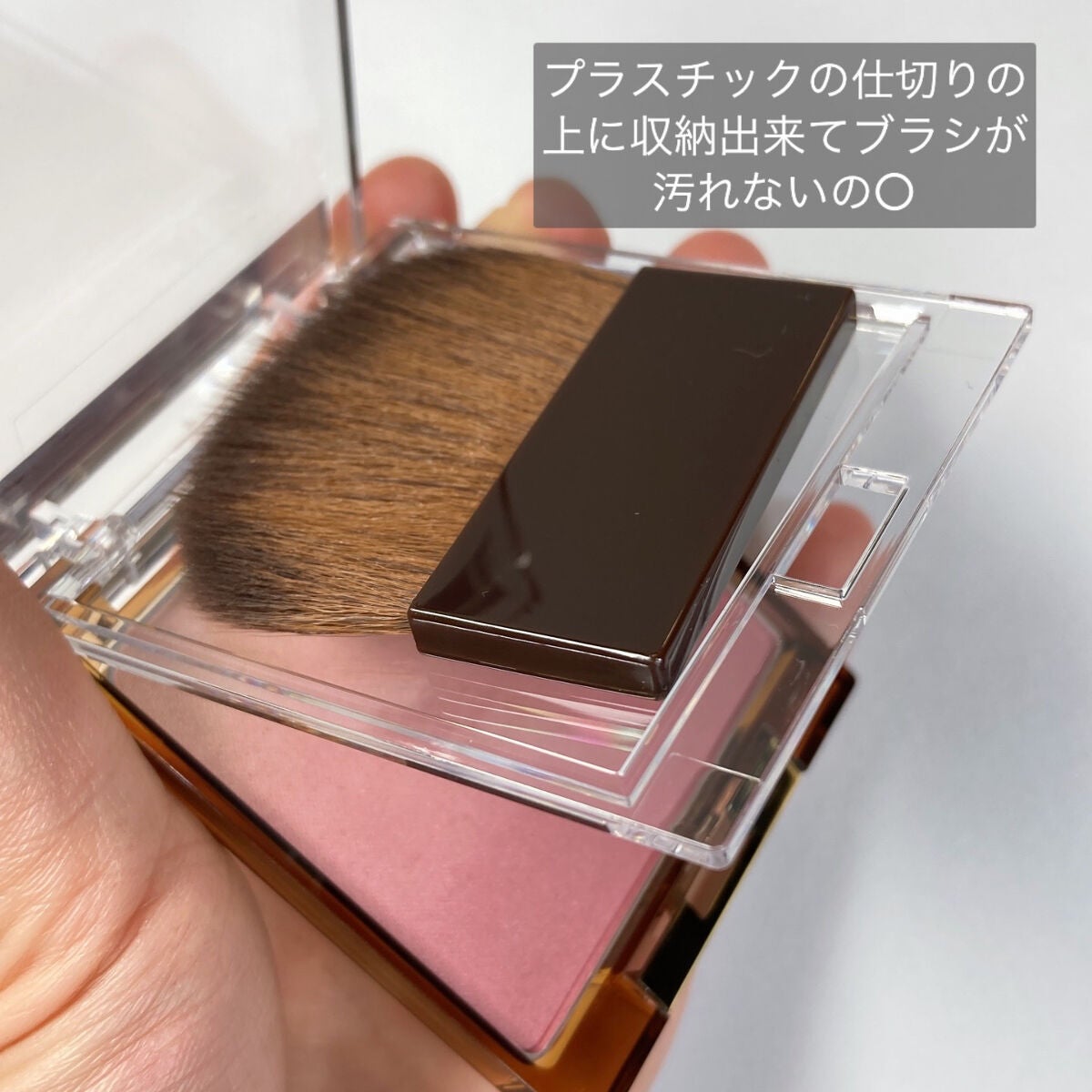 オーラティック ブラッシュ/excel/パウダーチークを使ったクチコミ(2枚目)