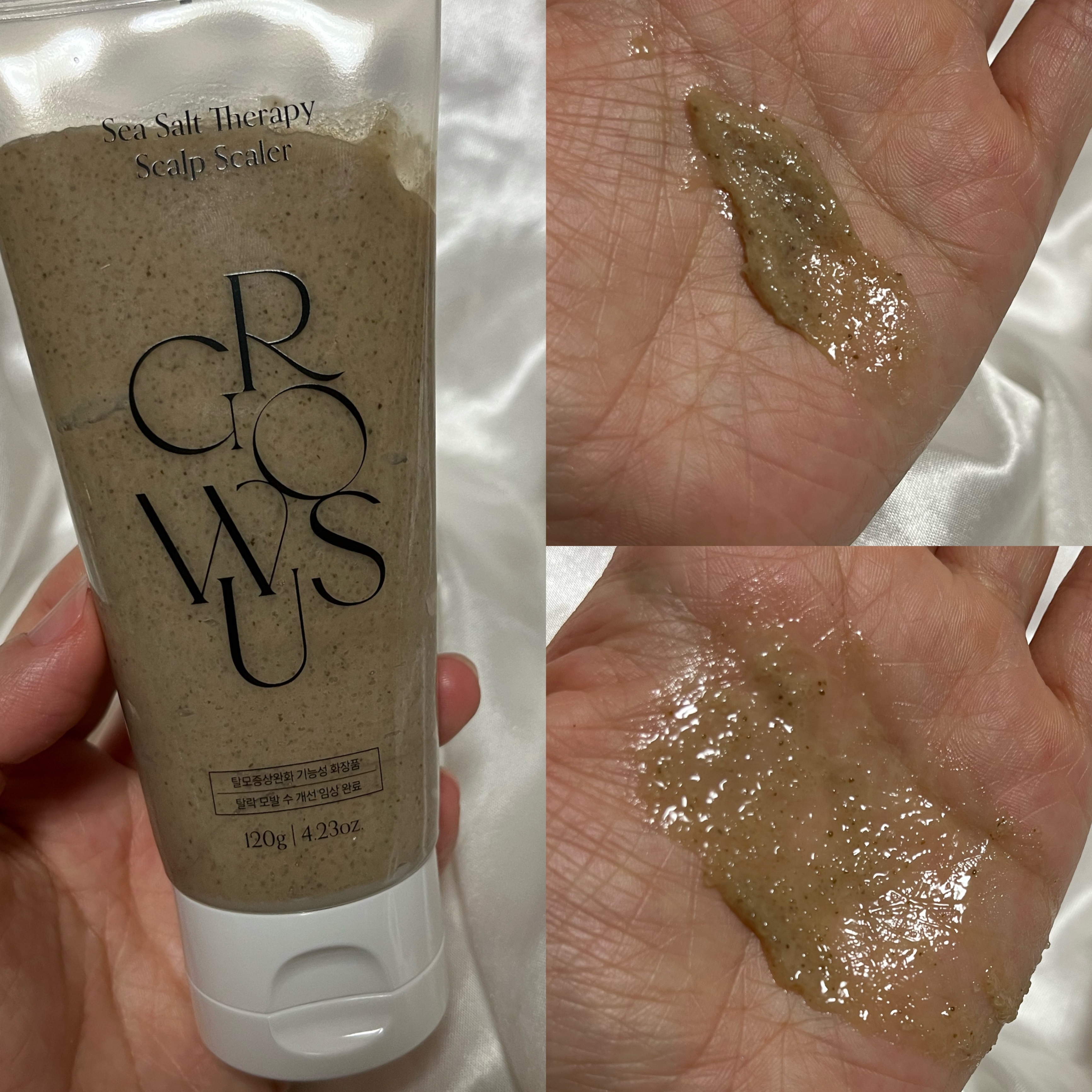 シーソルトセラピースカルプスケーラー/GROWUS/ヘッドスクラブを使ったクチコミ（3枚目）