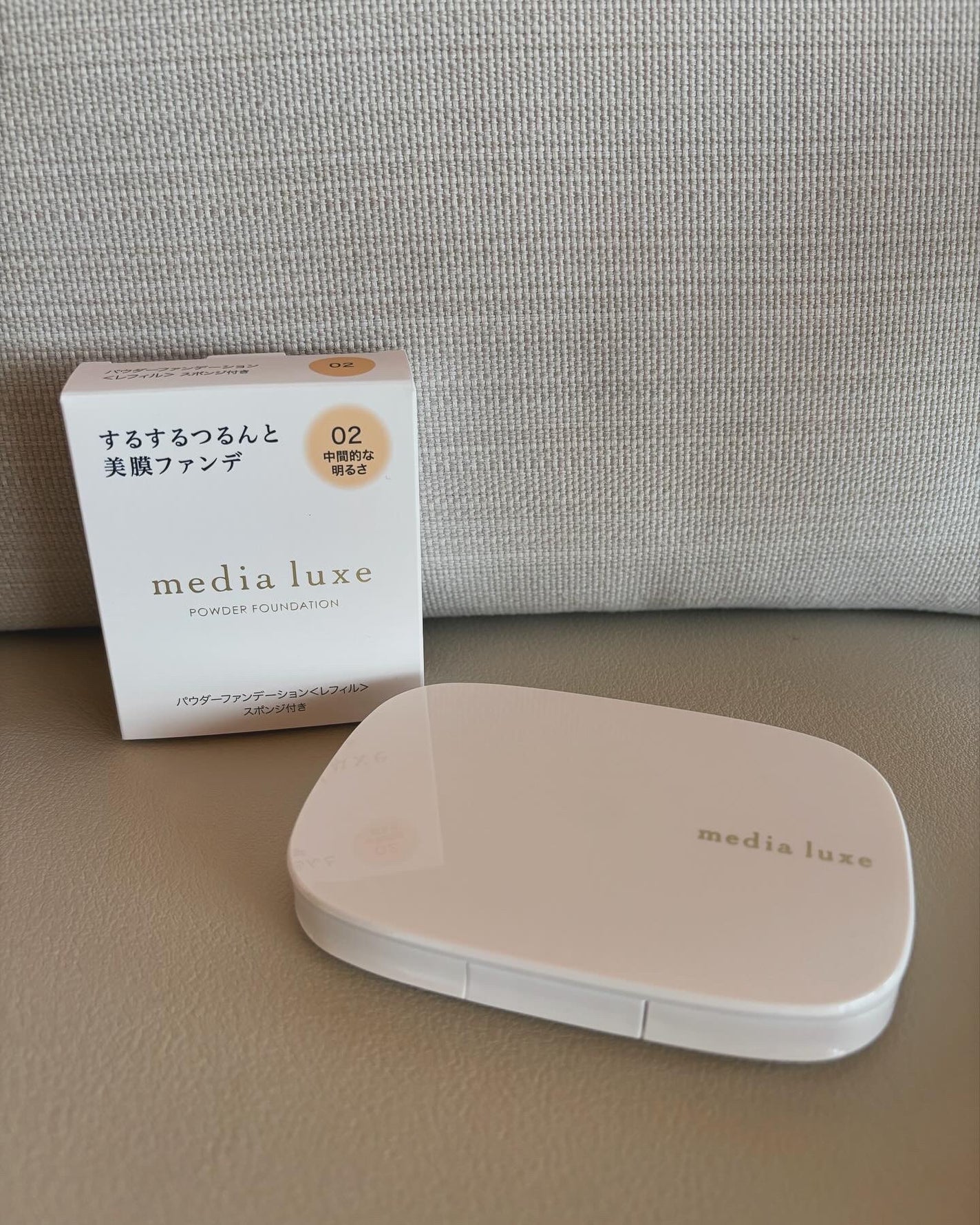 パウダーファンデーション/media luxe/パウダーファンデーションを使ったクチコミ(3枚目)