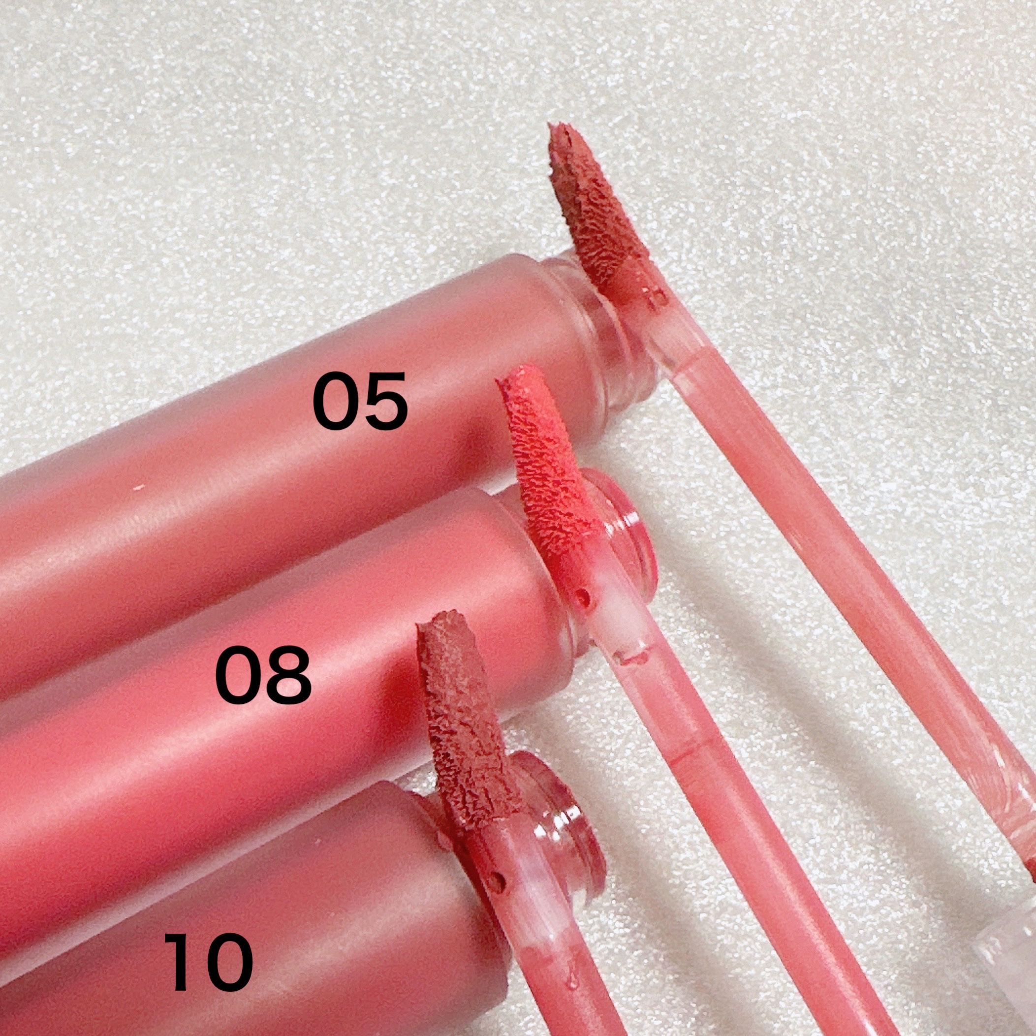 グラッセリップティント 06 モーヴモア/mude./リップティントを使ったクチコミ（2枚目）