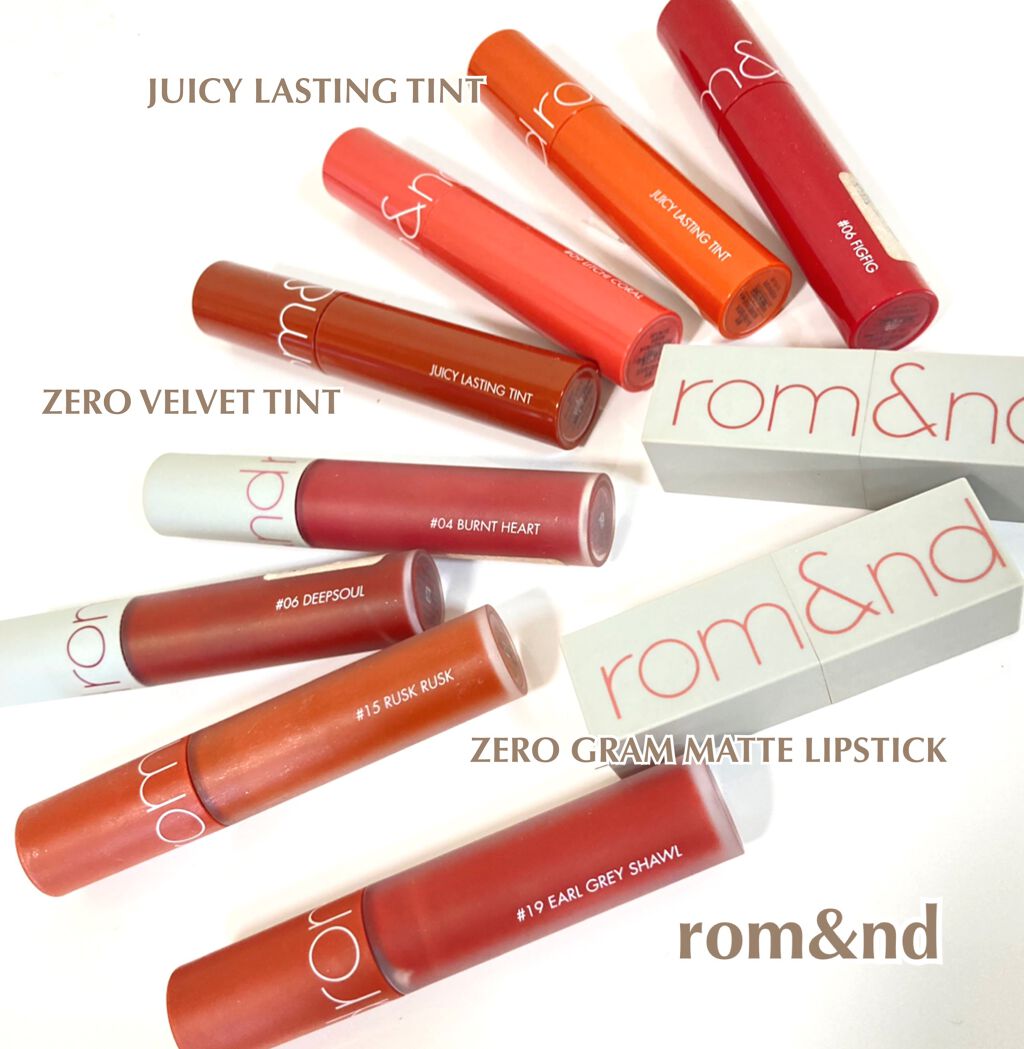 ジューシーラスティングティント/rom&nd/リップティントを使ったクチコミ（1枚目）