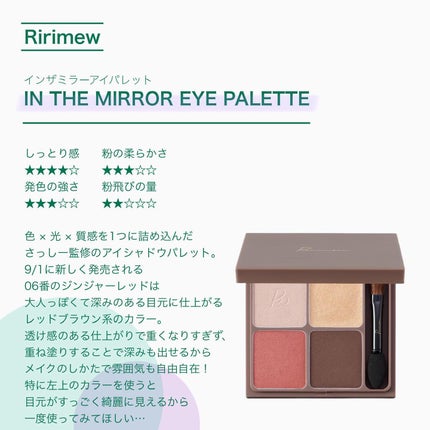 インザミラーアイパレット/Ririmew/アイシャドウパレットを使ったクチコミ(2枚目)
