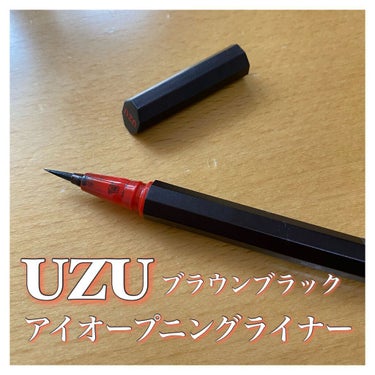 EYE OPENING LINER/UZU BY FLOWFUSHI/リキッドアイライナーを使ったクチコミ（1枚目）