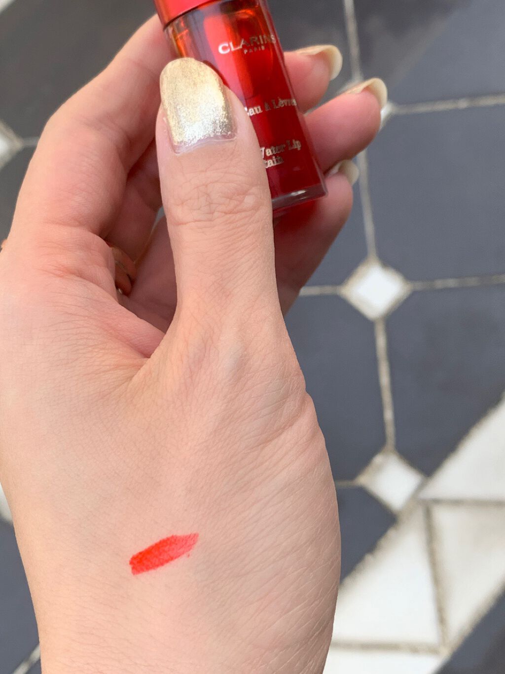 ウォーターリップ ステイン/CLARINS/リップグロスを使ったクチコミ（2枚目）