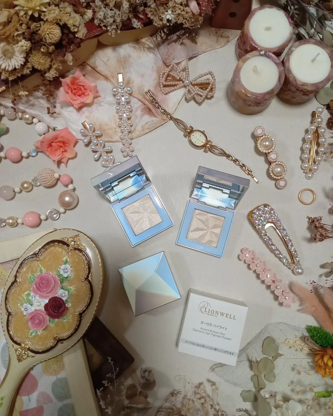 オーロラ ハイライト/LionWell(ライオンウェル)/パウダーハイライトを使ったクチコミ(1枚目)