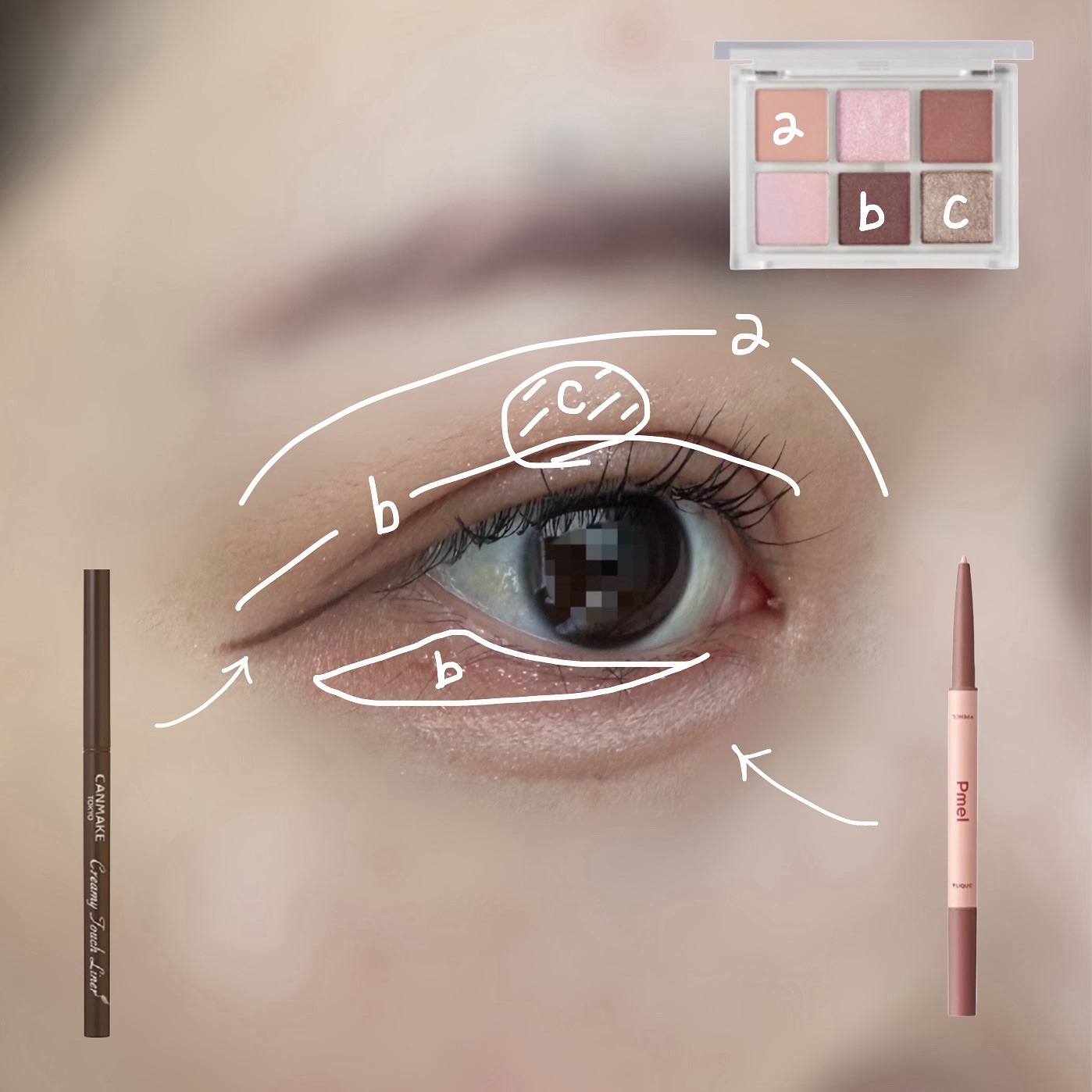 ムードカラーアイズ/CipiCipi/アイシャドウパレットを使ったクチコミ（2枚目）