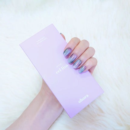 セミキュアジェルネイル(ハンド)/ohora/ネイルシールを使ったクチコミ(4枚目)