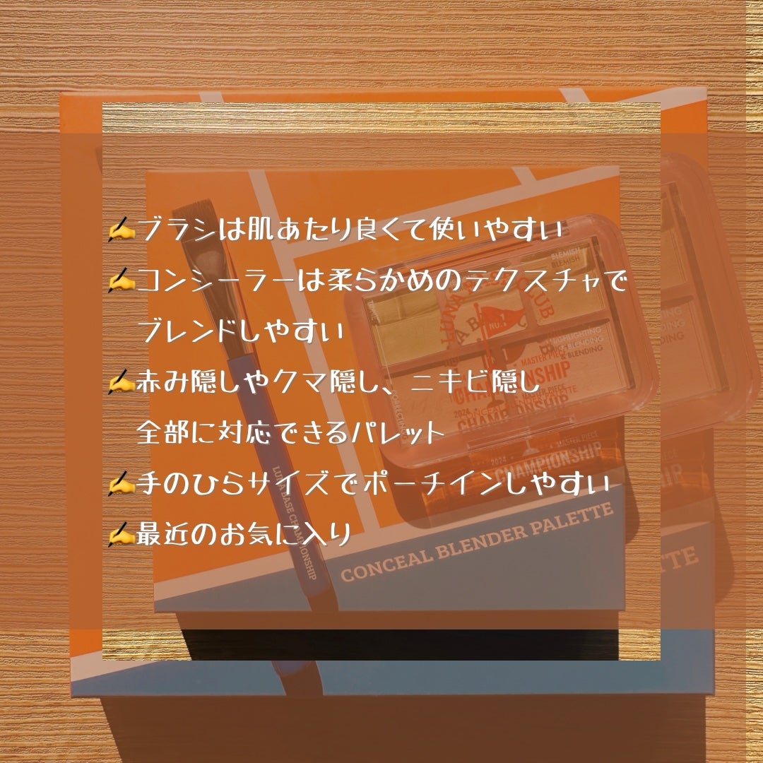 コンシールブレンダーパレット/LUNA/パレットコンシーラーを使ったクチコミ(7枚目)