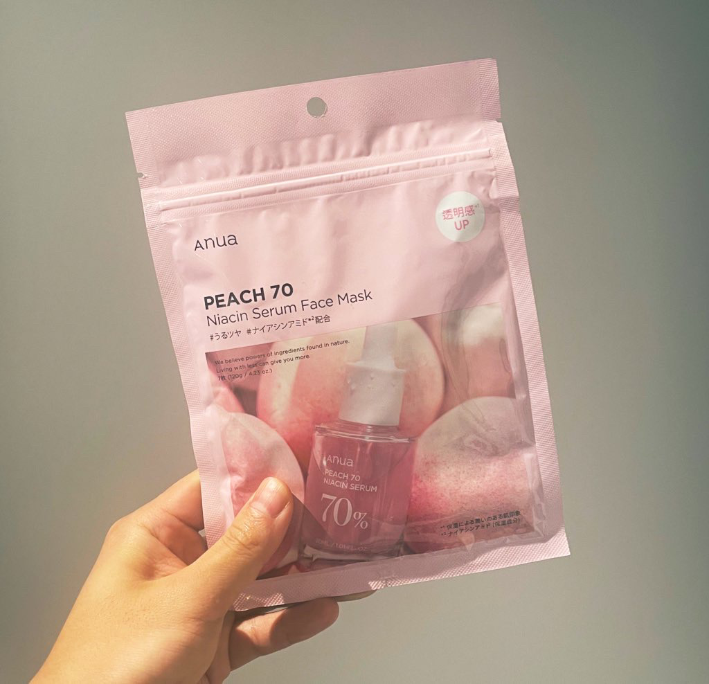 桃70％ナイアシンシートマスク/Anua/シートマスク・パックを使ったクチコミ（3枚目）