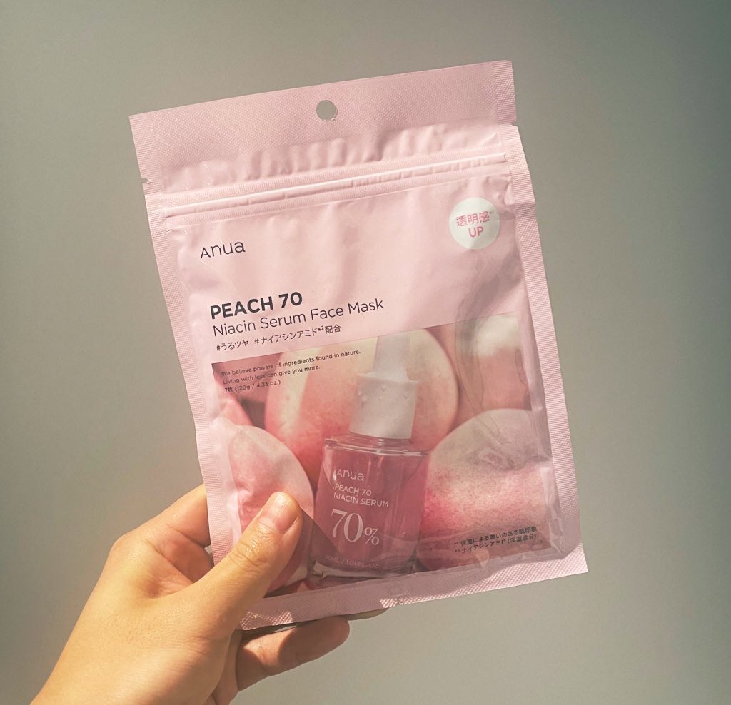 桃70%ナイアシンシートマスク/Anua/シートマスク・パックを使ったクチコミ(3枚目)