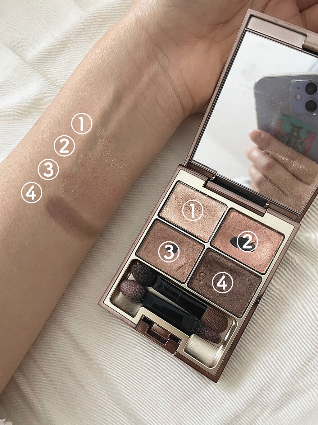 スキンモデリングアイズ/LUNASOL/アイシャドウパレットを使ったクチコミ(1枚目)