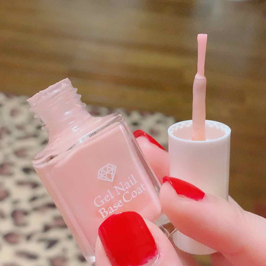 LJ ジェルネイルベースコート/セリア/ジェルネイルを使ったクチコミ（1枚目）