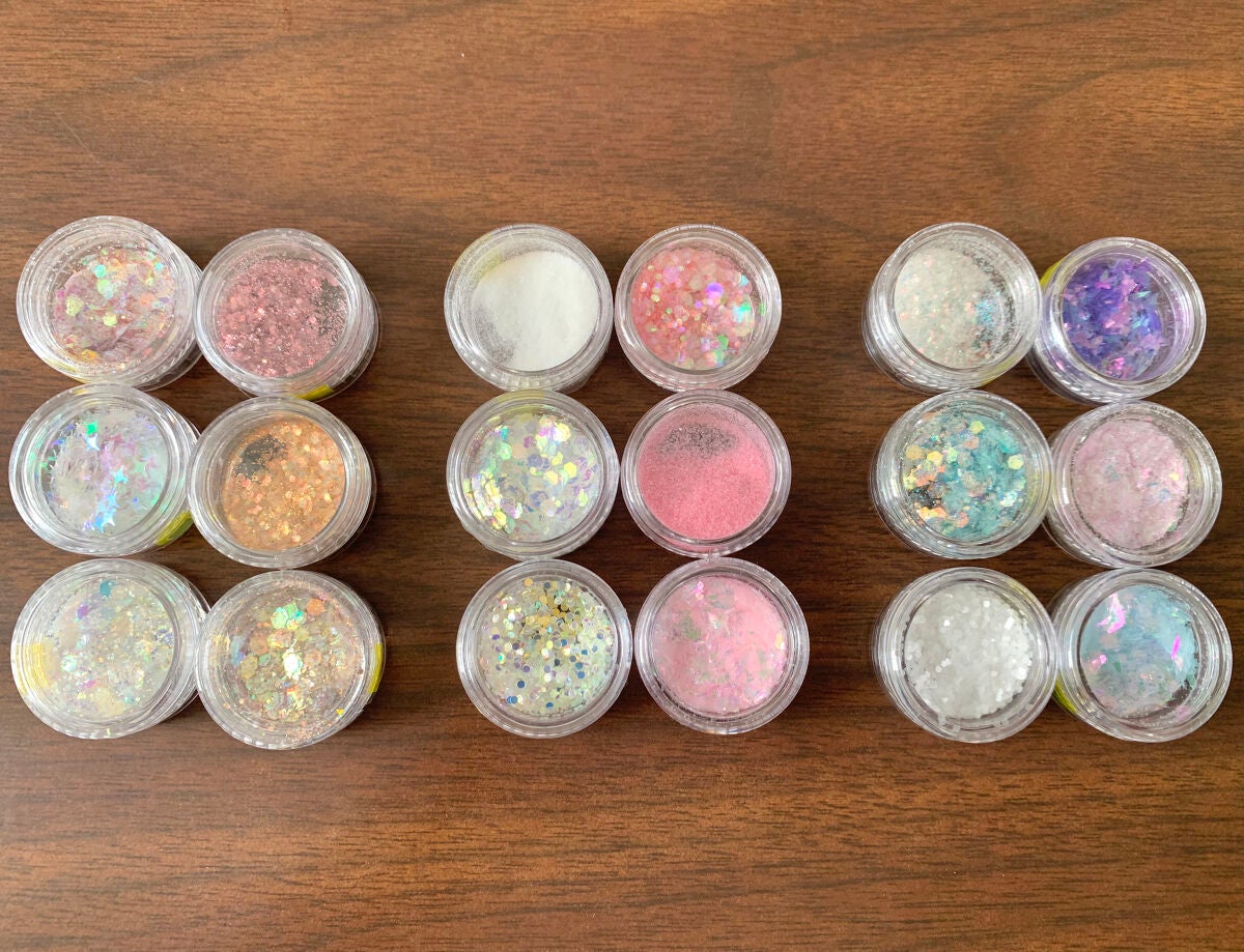 グリッター 6Pセット/DAISO/ネイルチップ・パーツを使ったクチコミ(1枚目)