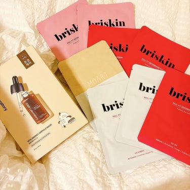 briskin リアル フィット セカンドスキン マスクのクチコミ「またまた最近追加購入したシートマスクたち☺️✨
@briskin.jp のシートマスクは以前試.....」（1枚目）