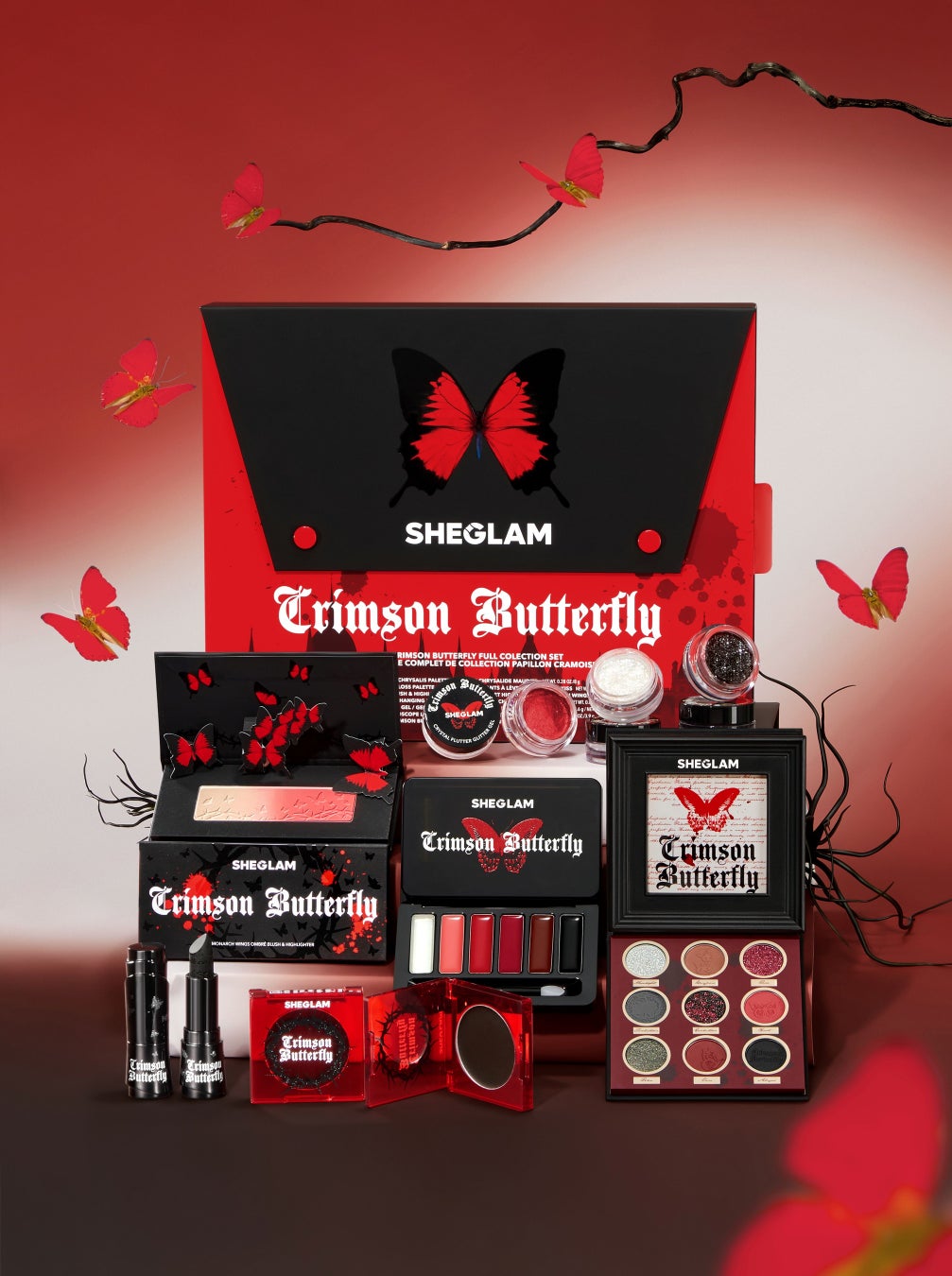 SHEGLAM Crimson Butterfly Full Collection Set