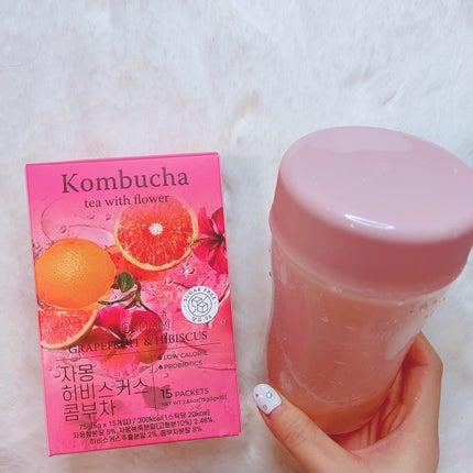 フラワーコンブチャ  レモン菊花味/KKOKDAM/酵素ドリンクを使ったクチコミ(2枚目)