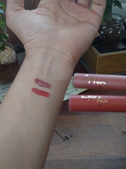 ロングラスティングマットティント/LIPHIP(リップヒップ)/リップティントを使ったクチコミ(3枚目)