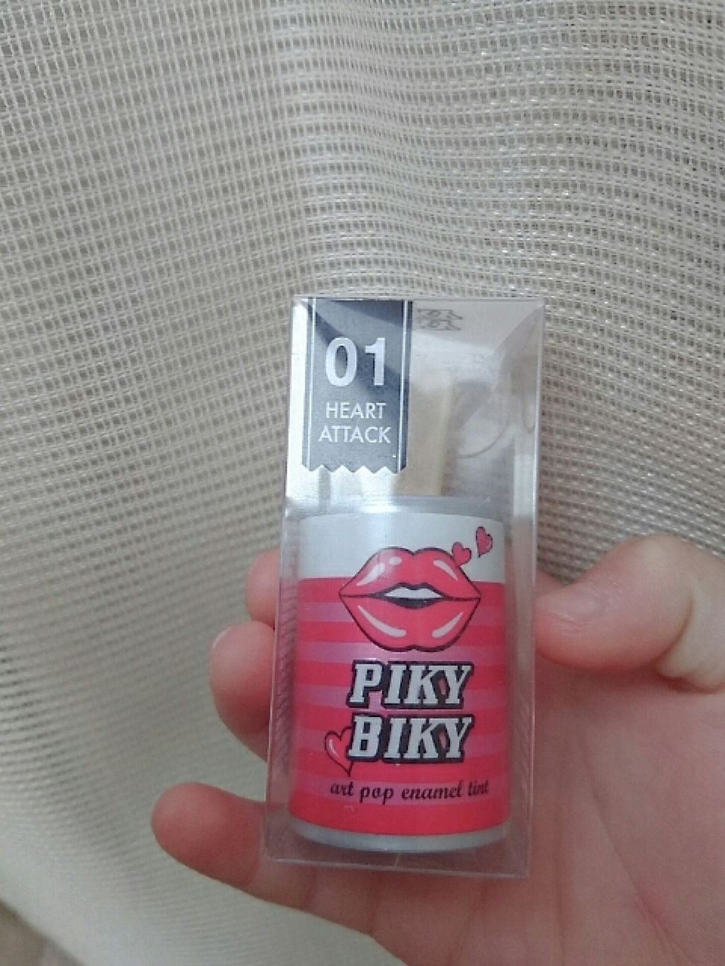 ゆあん on LIPS 「トニモリピキビキエナメルティント01ハートアタックです❗リップ..」(1枚目)