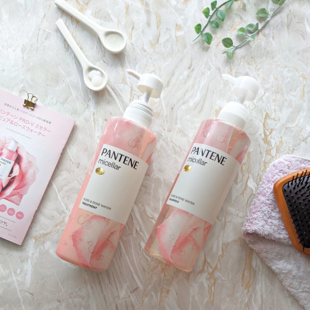 PRO-V ミセラー ピュア&ローズウォーター ノンシリコンシャンプー/トリートメント/パンテーン/市販シャンプーを使ったクチコミ(1枚目)