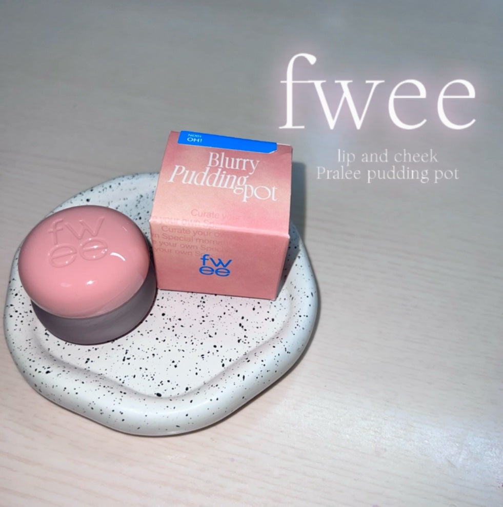 フィー リップアンドチーク ブラーリープリンポット/fwee/口紅を使ったクチコミ(1枚目)