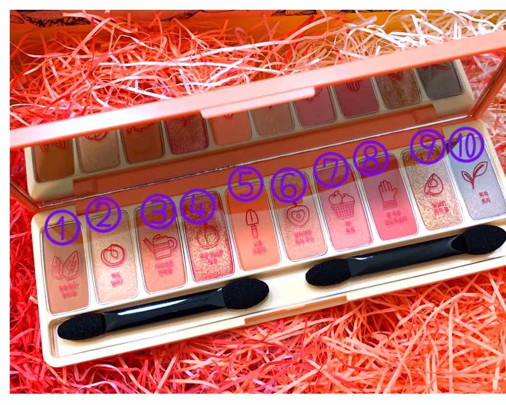 プレイカラー アイシャドウ/ETUDE/アイシャドウパレットを使ったクチコミ（2枚目）