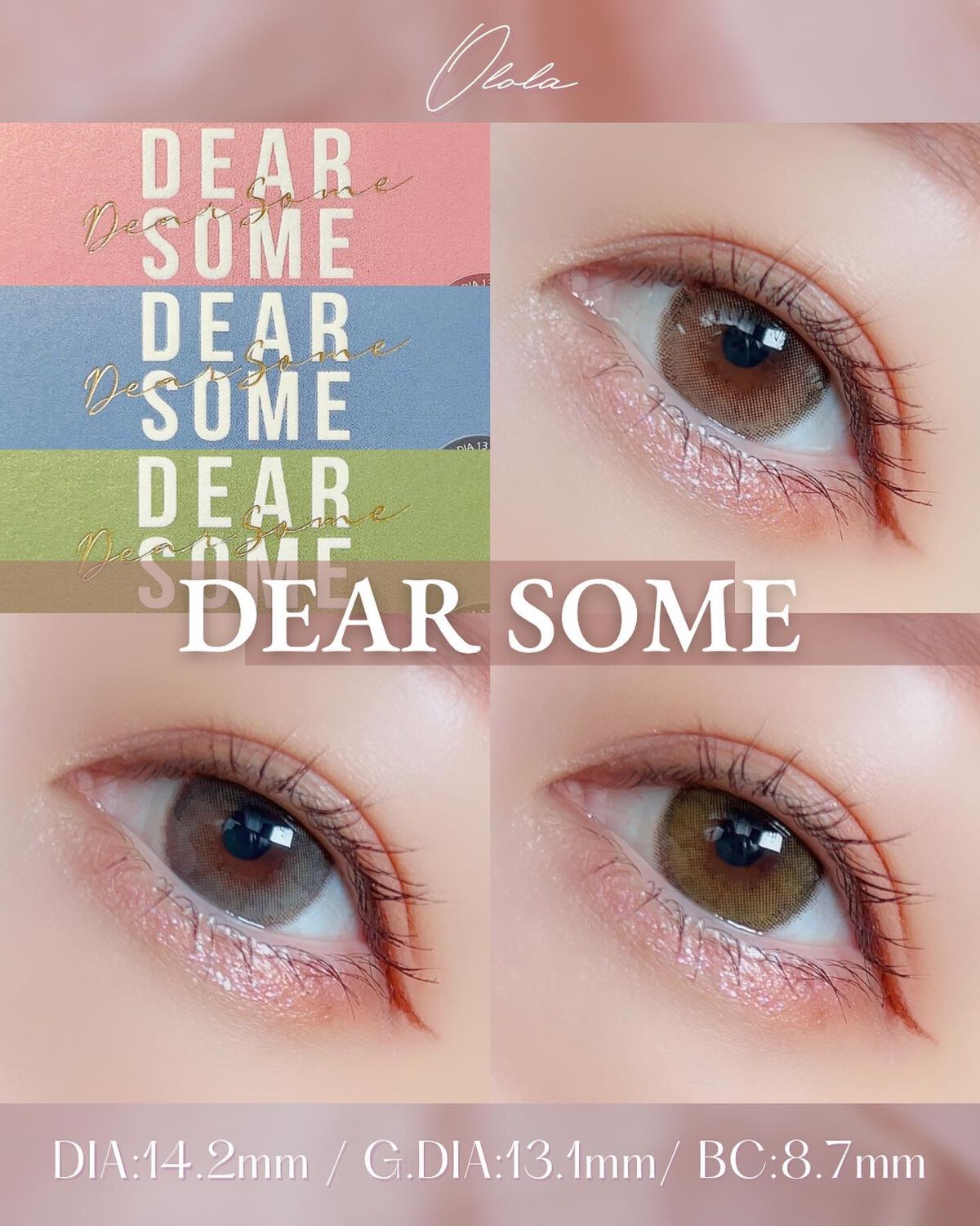 ディアサム(DearSome)/OLOLA/カラーコンタクトレンズを使ったクチコミ(1枚目)