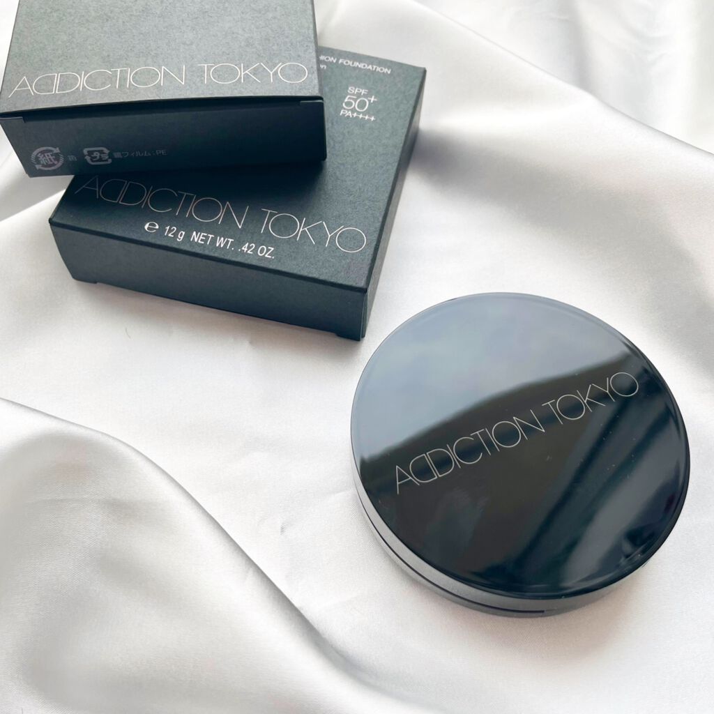 スキンリフレクト ラスティング UV クッションファンデーション クッションファンデーション パフ/ADDICTION/クッションファンデーションを使ったクチコミ（2枚目）