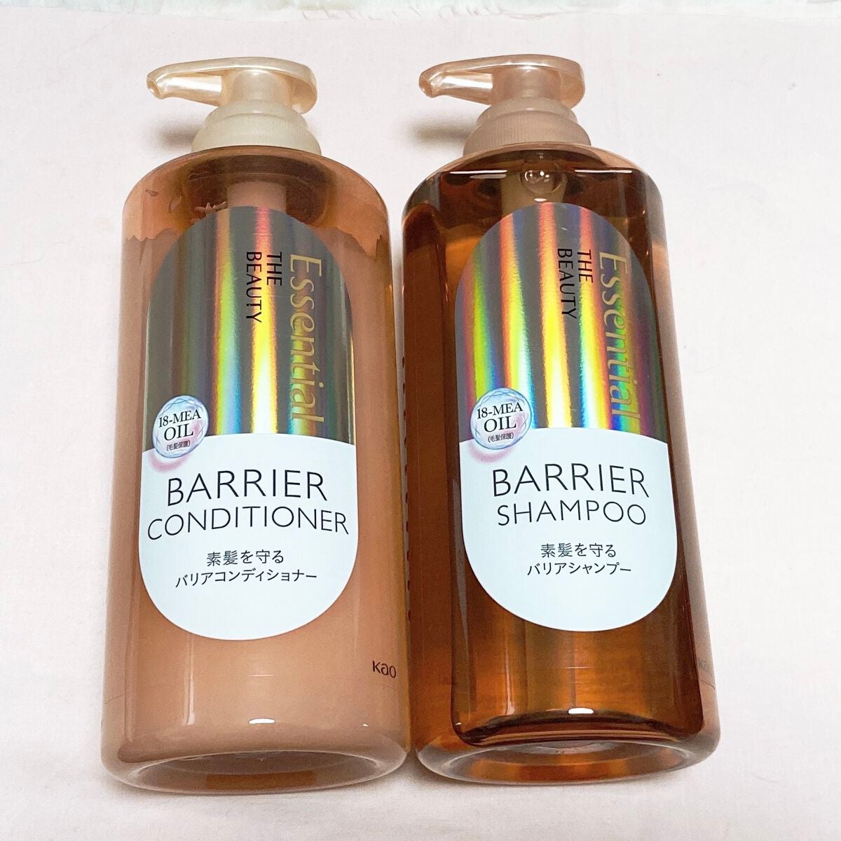 ザビューティ 髪のキメ美容素髪を守る バリアシャンプー/コンディショナー/エッセンシャル/シャンプー・コンディショナーを使ったクチコミ(2枚目)