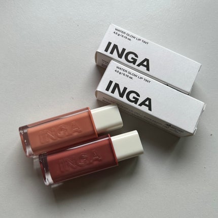 ウォーターグローリップティント 01 ベアピーチ(Bare Peach)/INGA/リップティントを使ったクチコミ(1枚目)