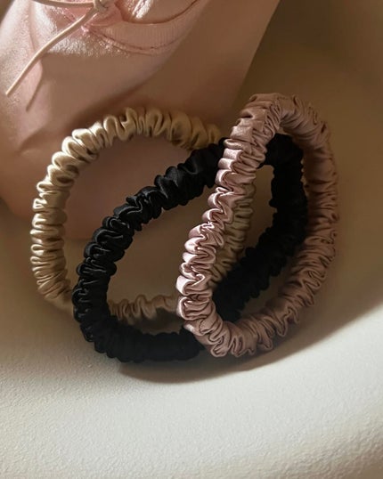 シルクヘアゴム/SEAWIND/ヘアアクセサリーを使ったクチコミ(4枚目)