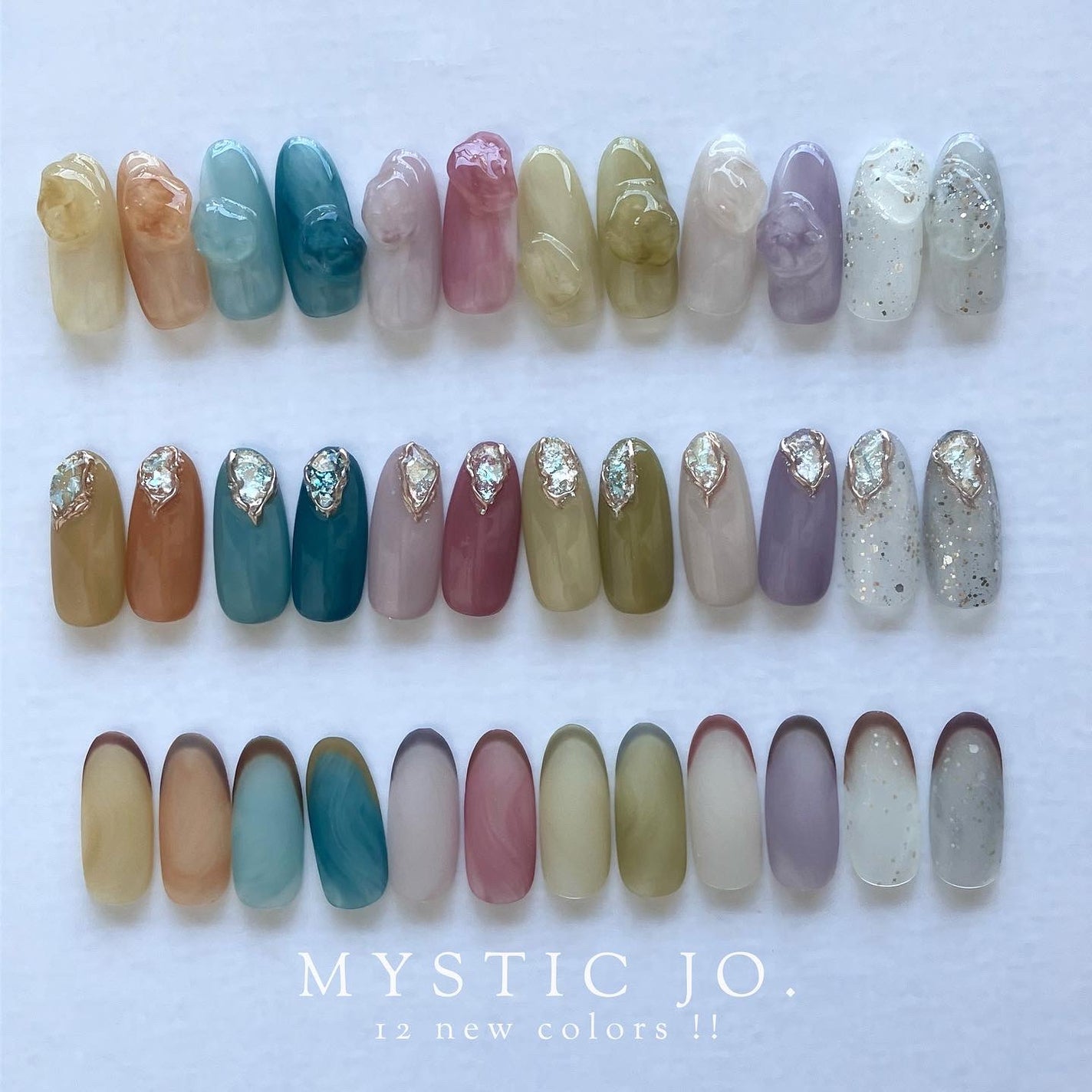 sato 🕊 self nail🫧🤍 on LIPS 「MYSTICJO.12newcolors先日発売されたミスジョ..」(2枚目)