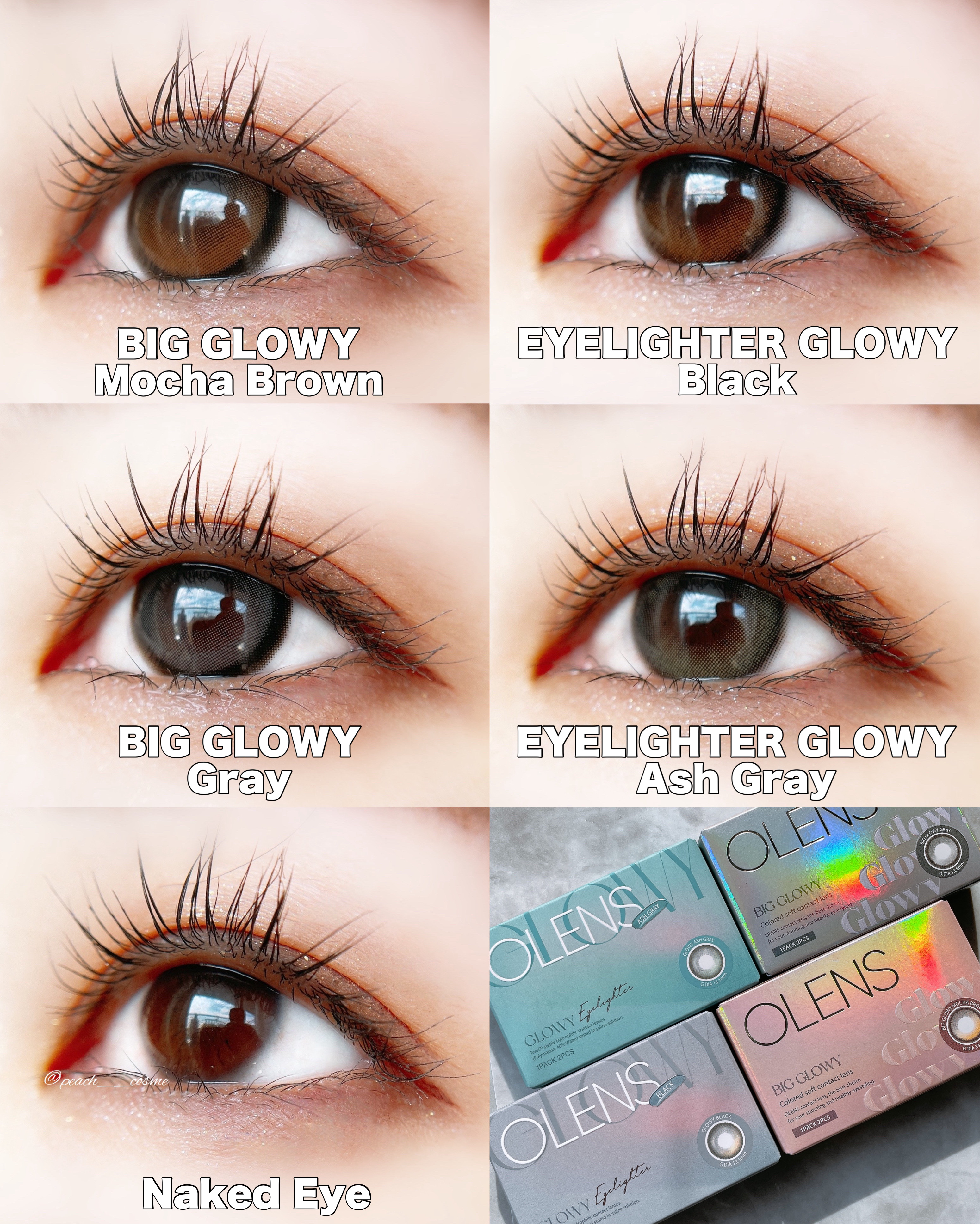 Eyelighter Glowy 1Month/OLENS/カラーコンタクトレンズを使ったクチコミ（2枚目）