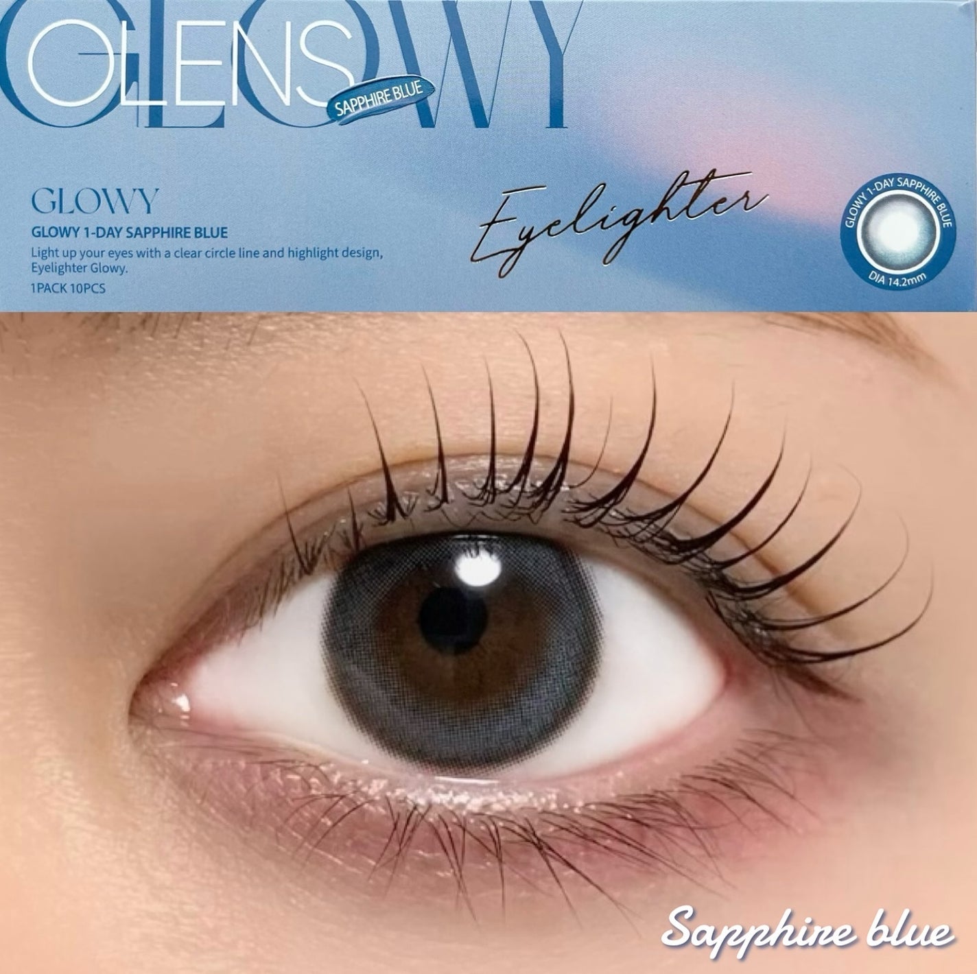 Glowy 1day/OLENS/ワンデー(1DAY)カラコンを使ったクチコミ(1枚目)