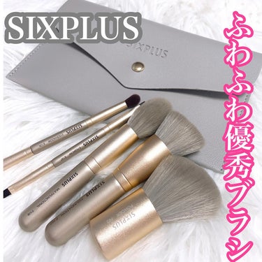 SIXPLUS 携帯用 メイクブラシ5本セット Playシリーズ/SIXPLUS/メイクブラシを使ったクチコミ（1枚目）