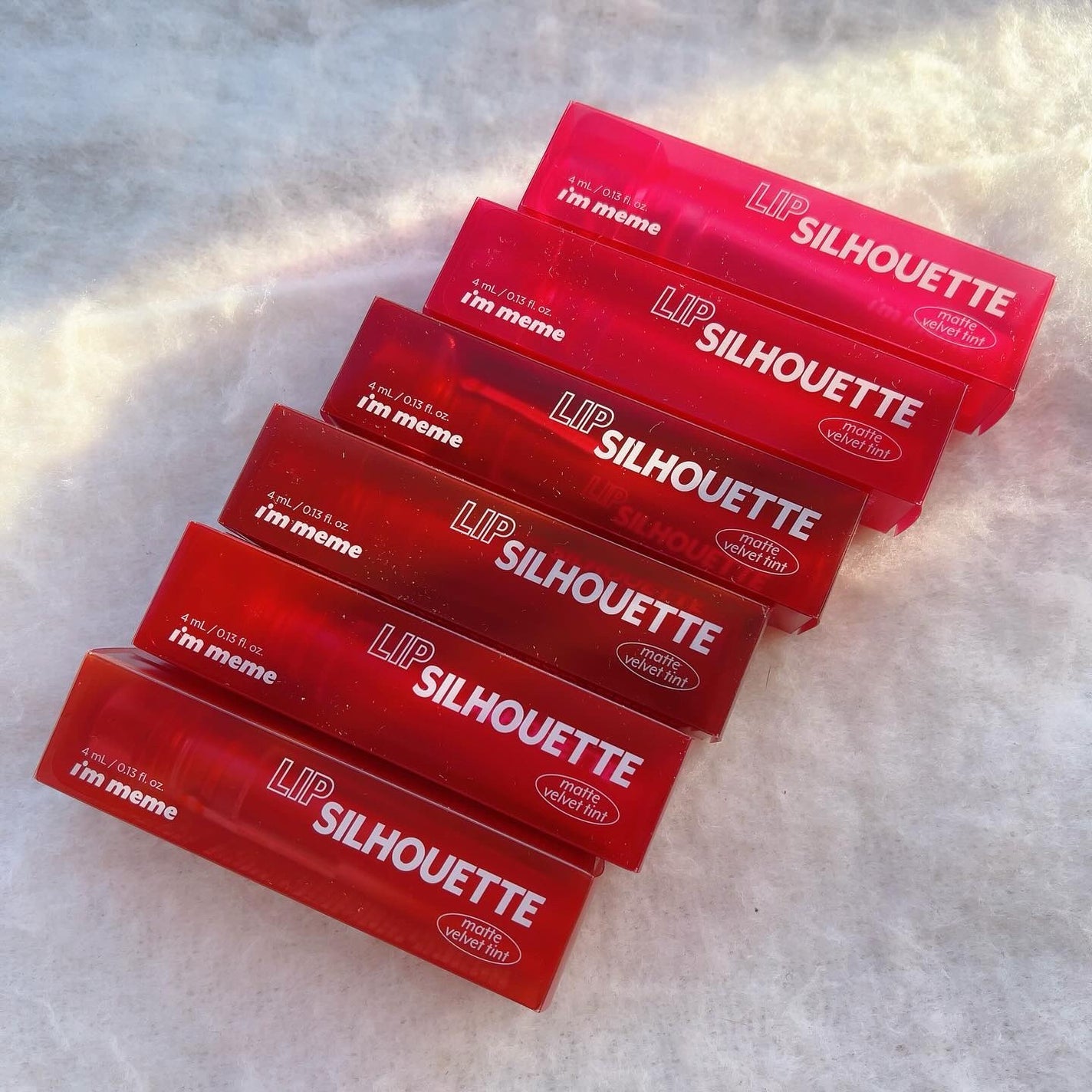 リップシルエットマットベルベットティント/i’m meme/リップティントを使ったクチコミ(5枚目)