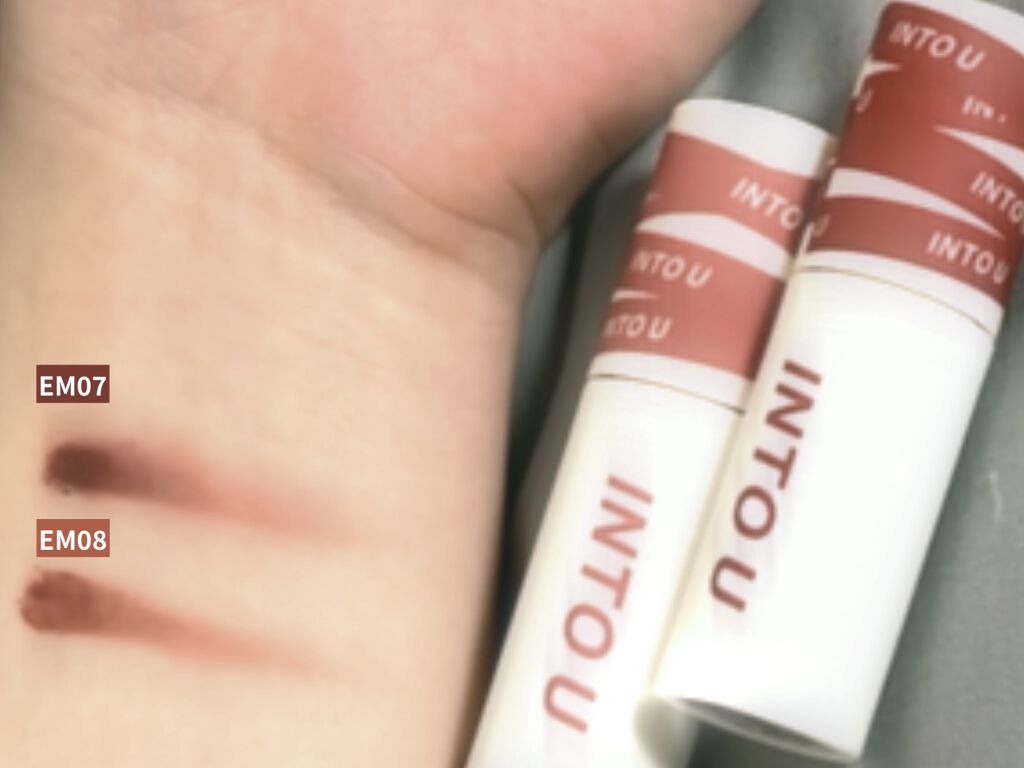 スーパーマットリップ＆チークマッド/INTO U/口紅を使ったクチコミ（1枚目）