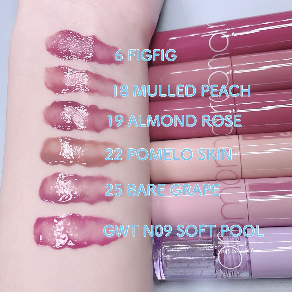 ジューシーラスティングティント/rom&nd/リップティントを使ったクチコミ（2枚目）