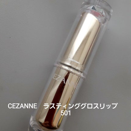 ラスティンググロスリップ/CEZANNE/口紅を使ったクチコミ(1枚目)
