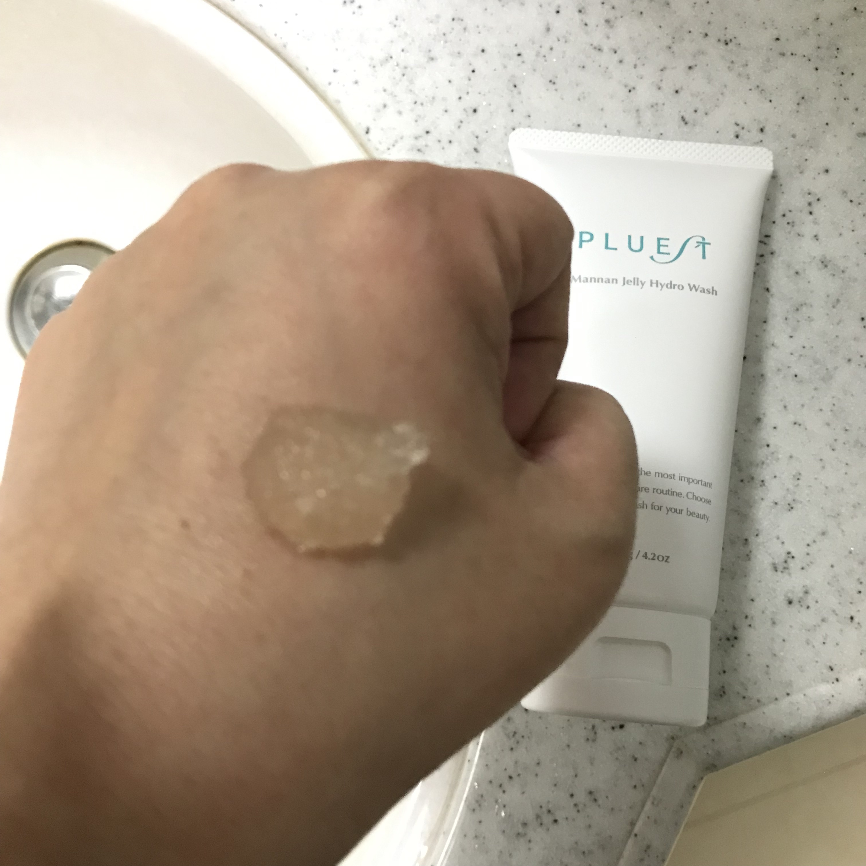 マンナンジェリーハイドロウォッシュ/PLUEST/洗顔料を使ったクチコミ（2枚目）