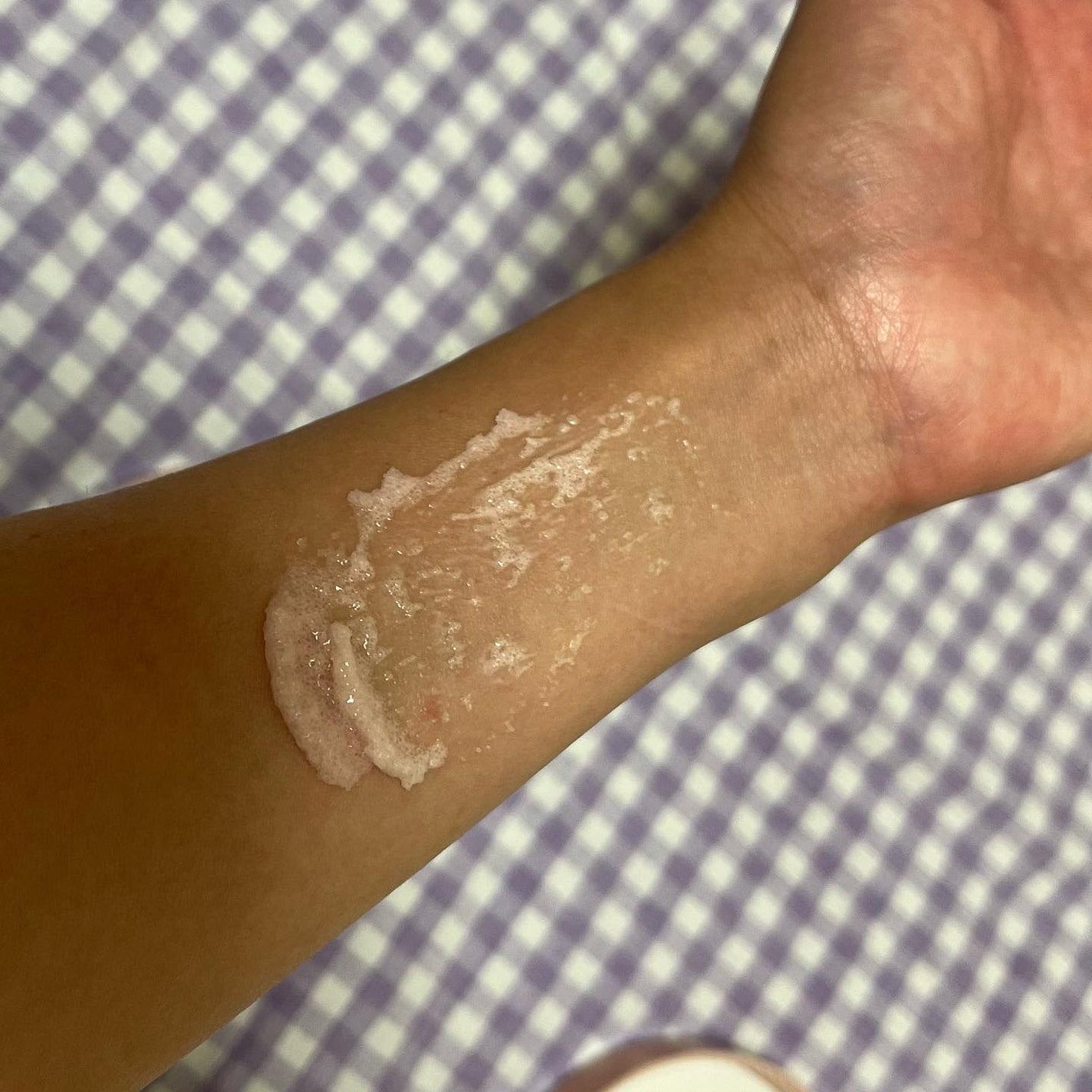 Q+Me スウィート ボム タラソ スクラブ/AGARISM/バスト・ヒップケアを使ったクチコミ(3枚目)