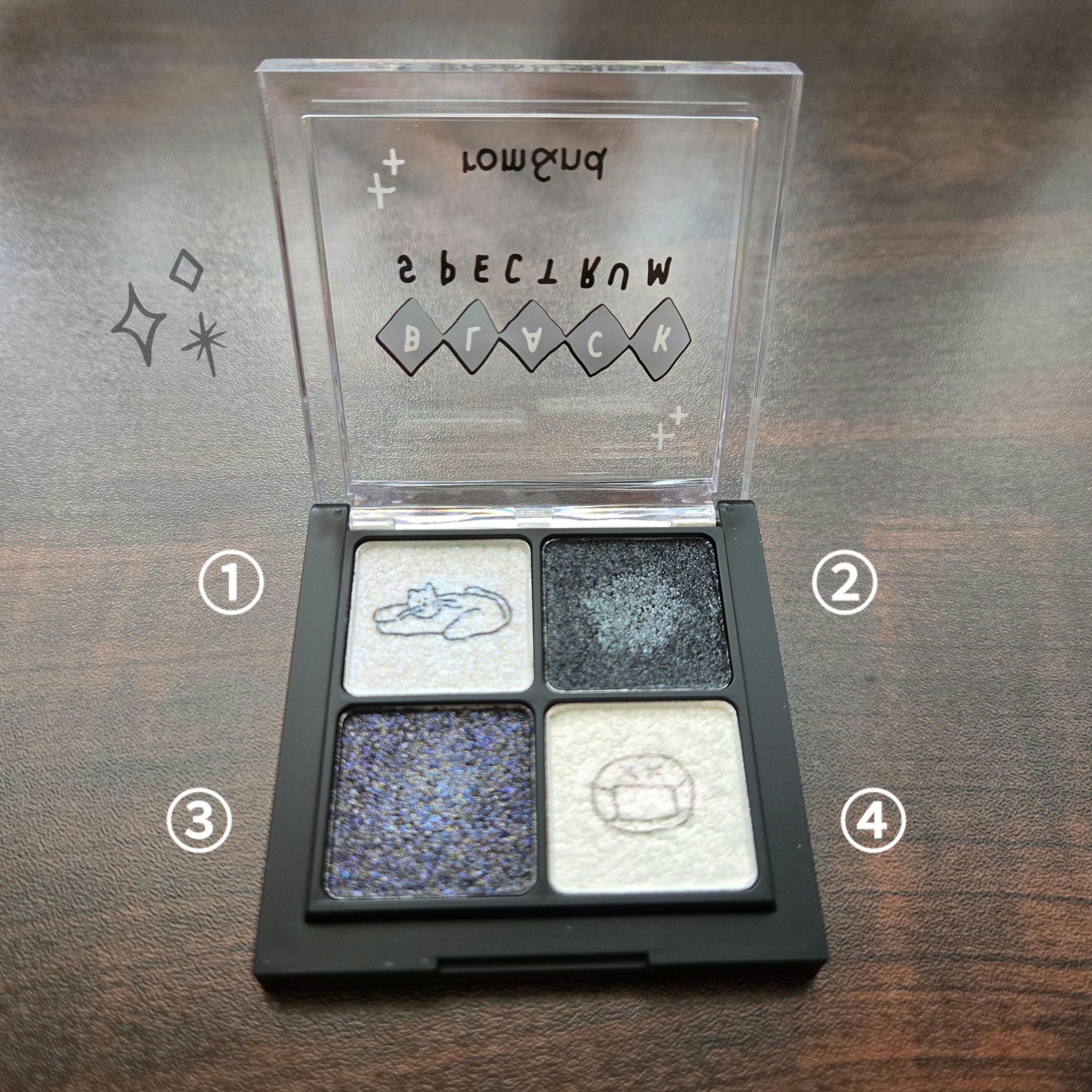 ブラックスペクトラムエディション（rom&nd×INAPSQUARE）/rom&nd/メイクアップキットを使ったクチコミ（2枚目）