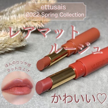 リップエディション(ティントルージュ) R レアマットタイプ/ettusais/口紅を使ったクチコミ（1枚目）