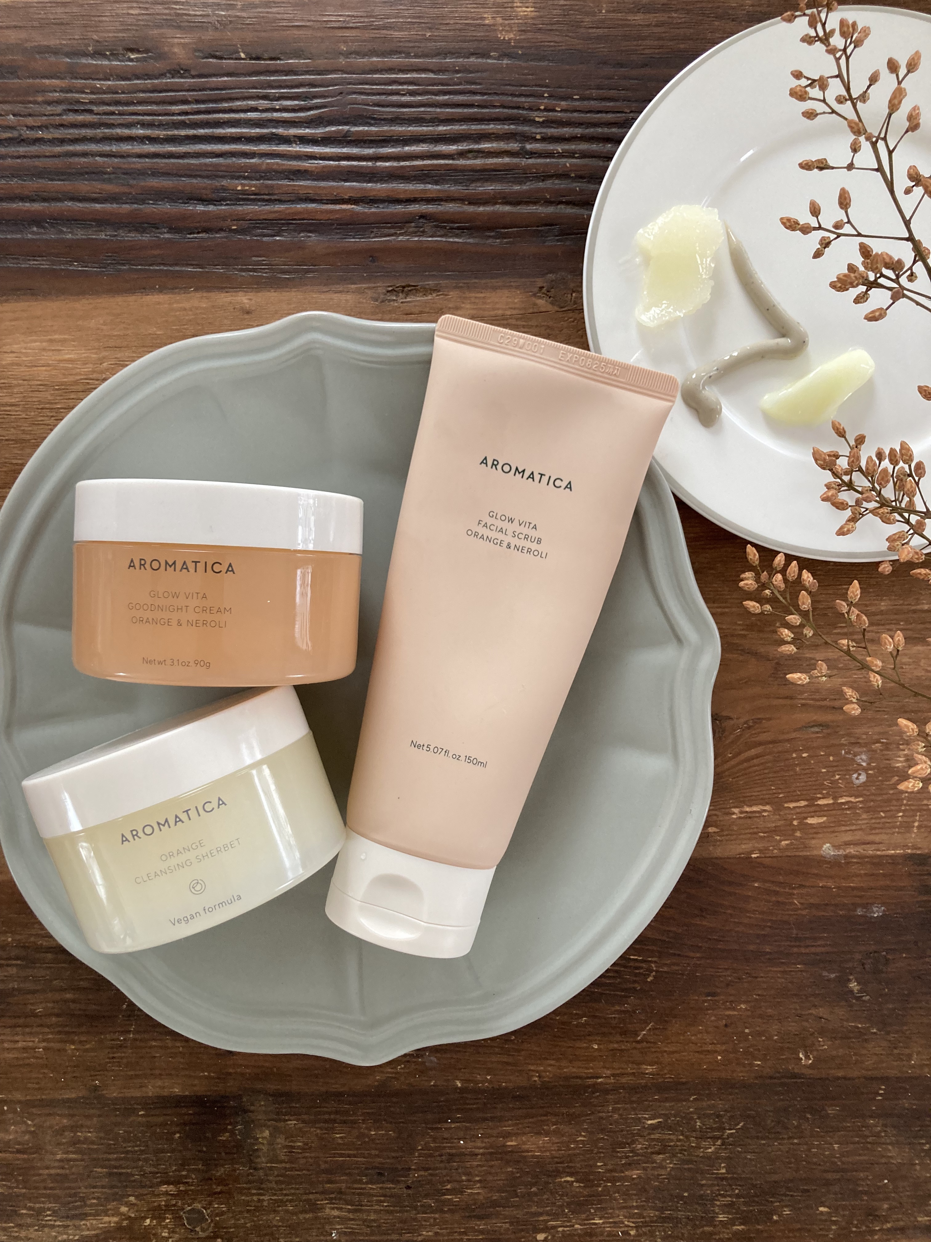 オレンジクレンジングシャーベット/AROMATICA/クレンジングバームを使ったクチコミ（1枚目）