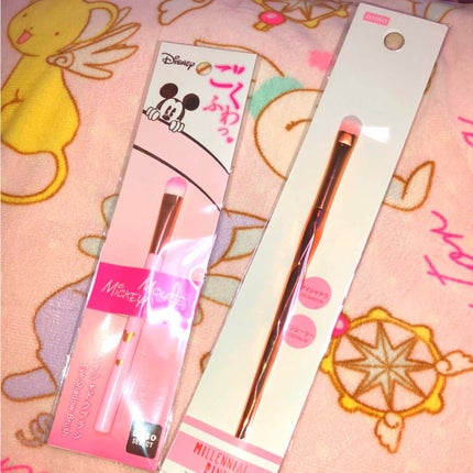 ごくふわっ ミッキーブラシ/DAISO/メイクブラシを使ったクチコミ(3枚目)