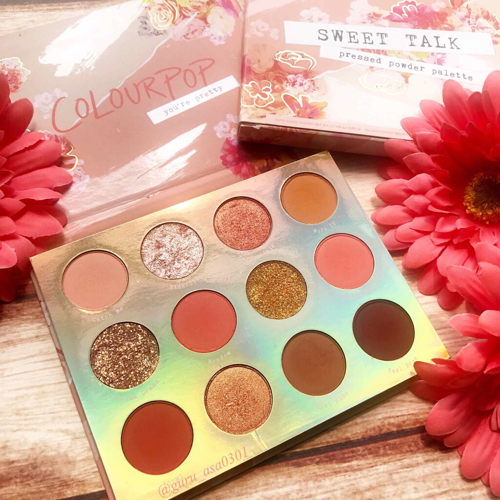 Eye Palette-Sweet Talk/ColourPop/アイシャドウパレットを使ったクチコミ(1枚目)