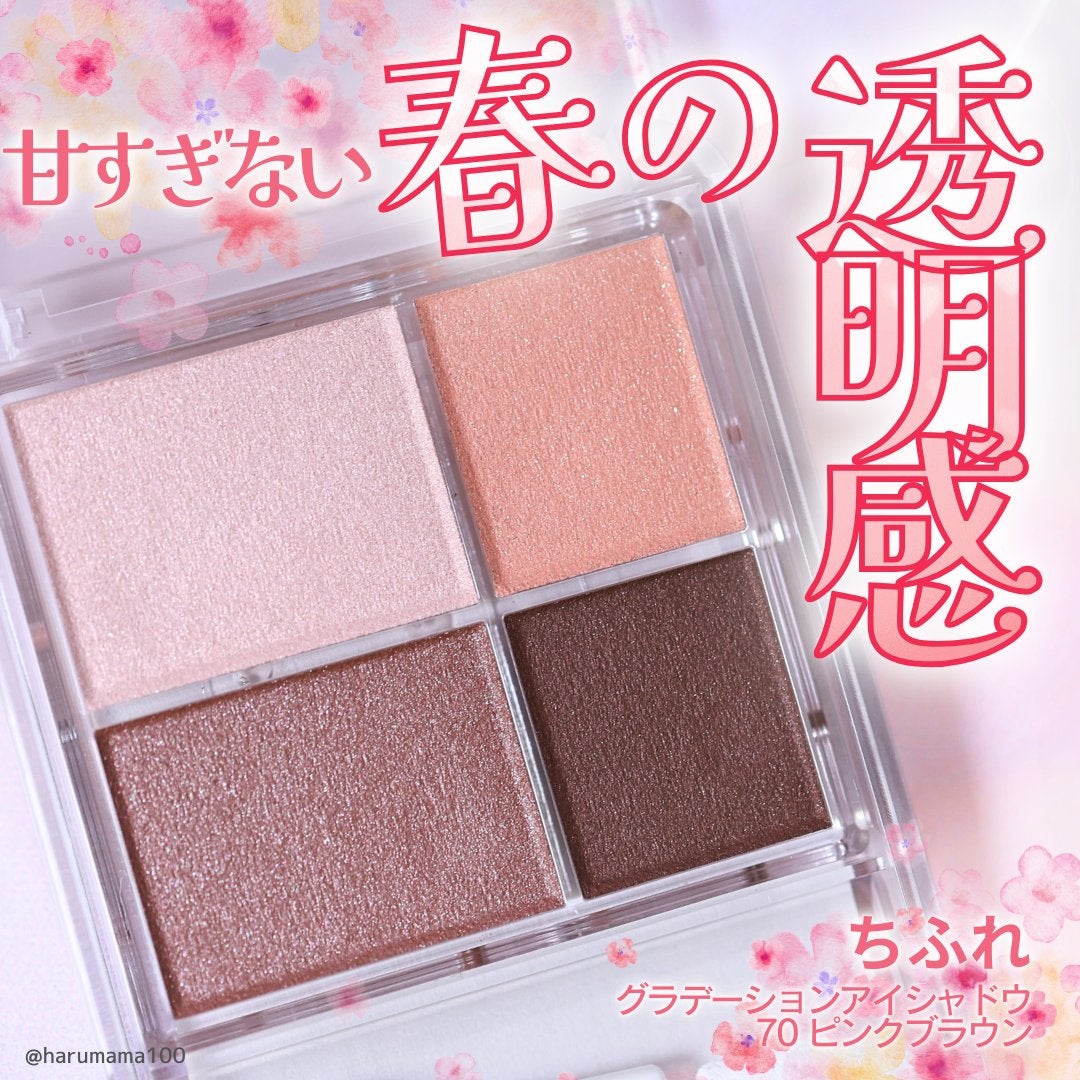 グラデーション アイシャドウ/ちふれ/アイシャドウパレットを使ったクチコミ(1枚目)