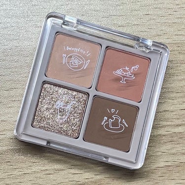 NOTONE Peach Blush Toast cafe eye paletteのクチコミ「🍓NOTONE  Peach Blush Toast cafe eye palette
　　　.....」（1枚目）