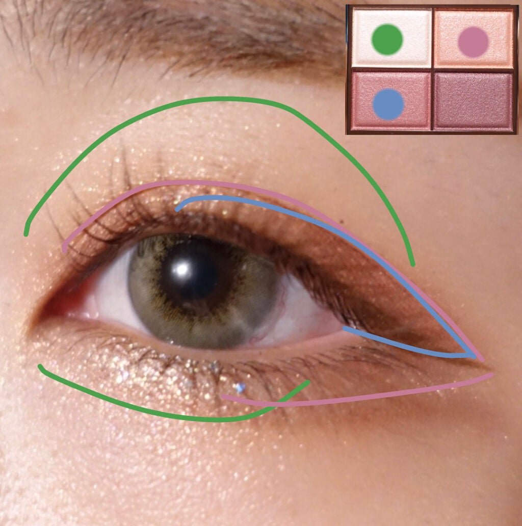 スキニーリッチシャドウ/excel/アイシャドウパレットを使ったクチコミ(5枚目)