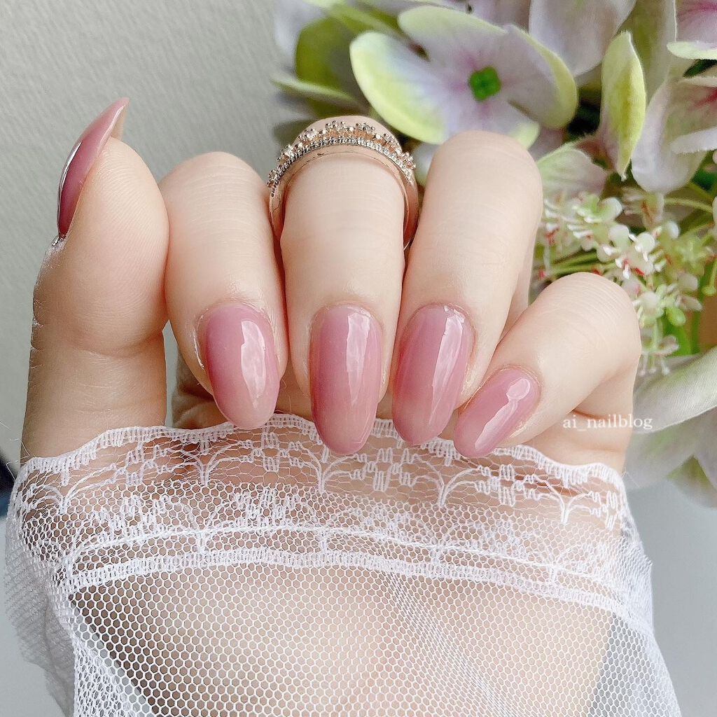 カラーベースコート ゼロ 9／0/uka/オールインワンネイルを使ったクチコミ（2枚目）