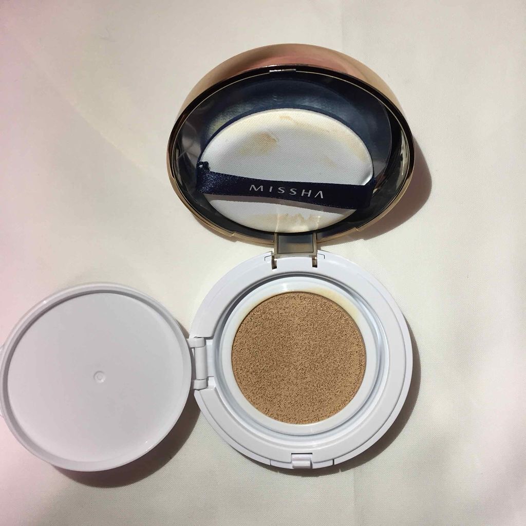 M クッション ファンデーション(モイスチャー)/MISSHA/クッションファンデーションを使ったクチコミ（2枚目）